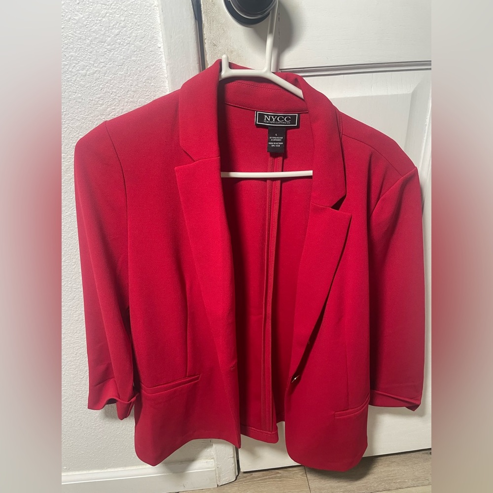 Red blazer